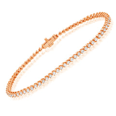 classic three-prong tennis bracelet