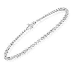 classic three-prong tennis bracelet