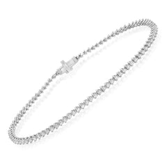 mini diamond tennis bracelet