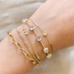 Bezel Cluster Bracelet