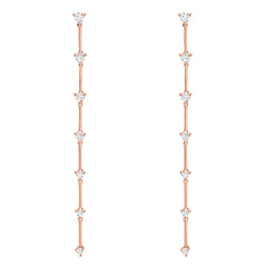 cascading icicle earring in gold and diamonds