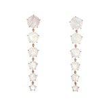 Rainbow Moonstone Cascade Earrings