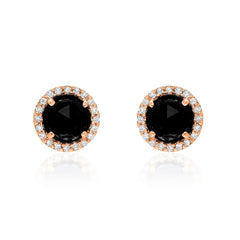 black onyx rosie post earrings