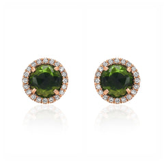 chrome diopside rosie post earrings