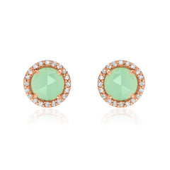 chrysoprase rosie post earrings