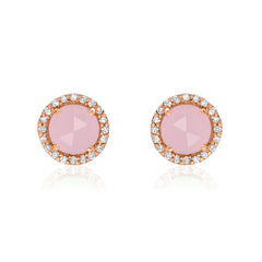 pink opal rosie post earrings