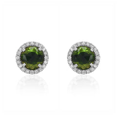 chrome diopside rosie post earrings