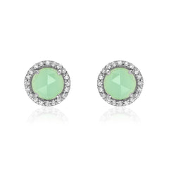 chrysoprase rosie post earrings