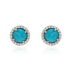 turquoise rosie post earrings