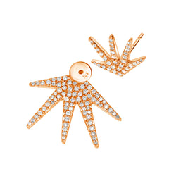 ray of sunshine micropave earrings