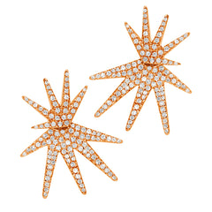 ray of sunshine micropave earrings