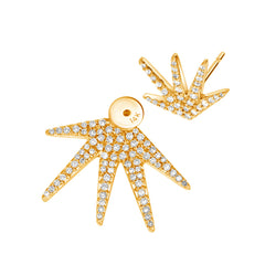 ray of sunshine micropave earrings