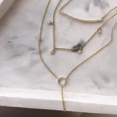 Diamond Bar Necklace