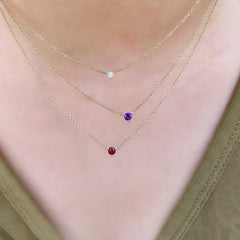 birthstone necklaces