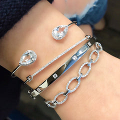 Diamond Bar Bangle