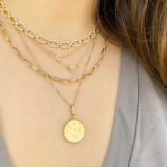 leo petite zodiac necklace