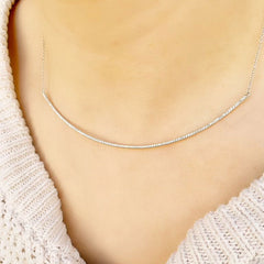 extra long bar necklace