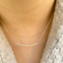 Diamond Bar Necklace