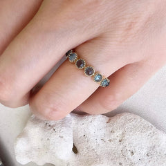 rosie rings in london blue topaz