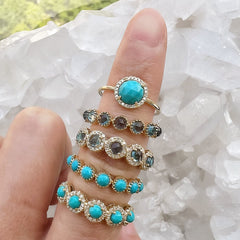 mini rosie turquoise halfway band