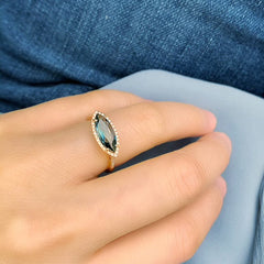 London blue topaz ring