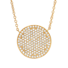 15mm diamond pave necklace