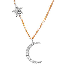 moon and star necklace