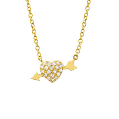 heart and arrow necklace