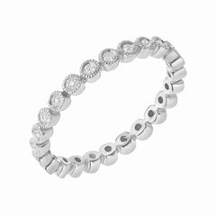 bezel set diamond eternity band