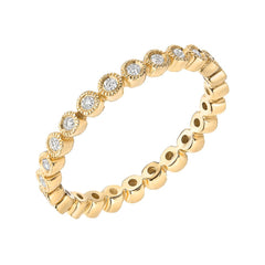 bezel set diamond eternity band