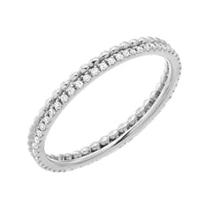 bead and diamond eternity band