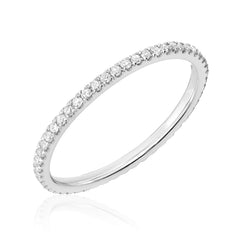 pave diamond eternity band