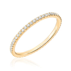 pave diamond eternity band