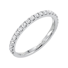 Three quarter diamond bridal band