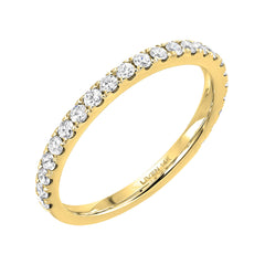 Three quarter diamond bridal band