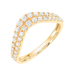 double row diamond vee band