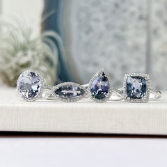 One of a Kind Teardrop Tanzanite Ring