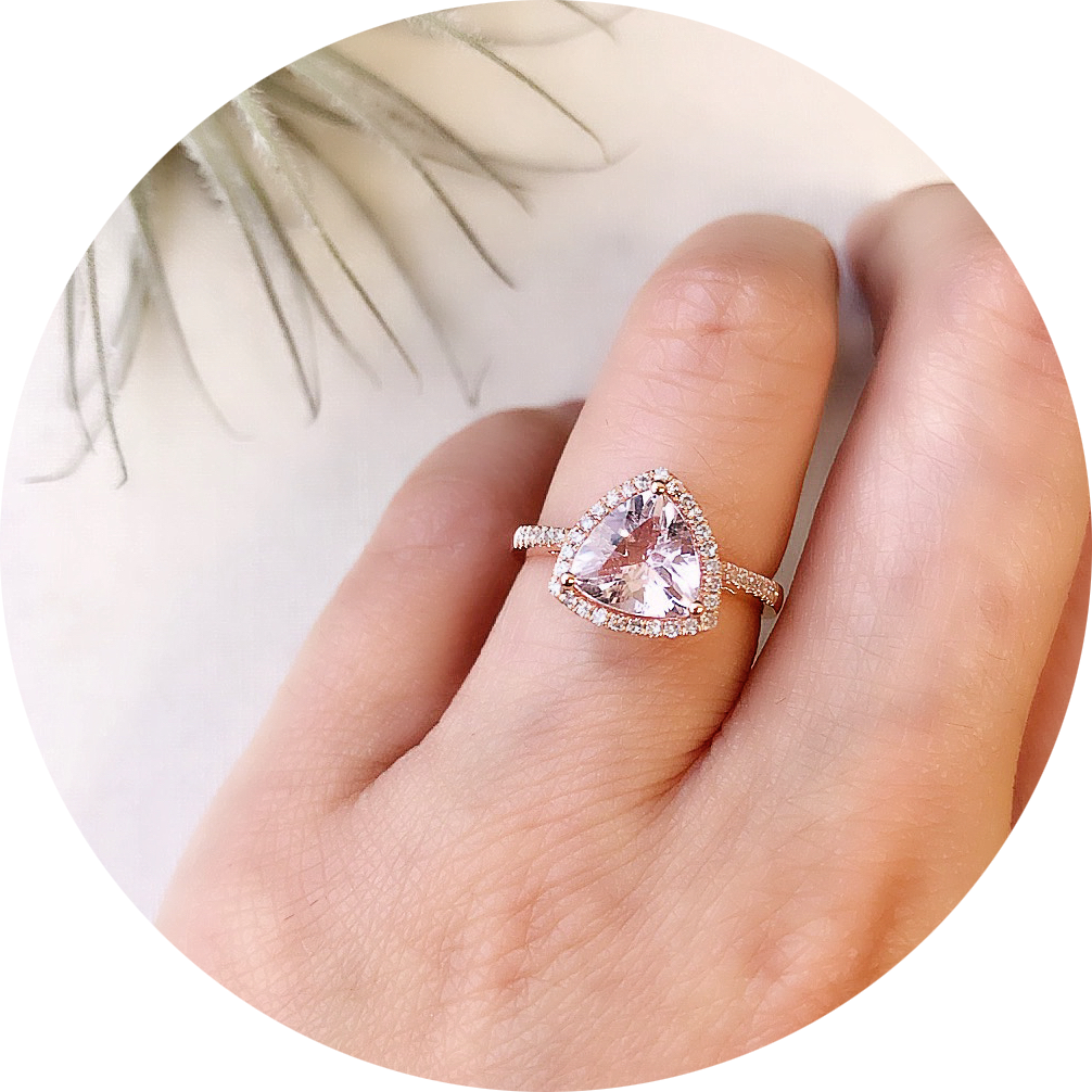 morganite makes an amazing alternative engagement ring